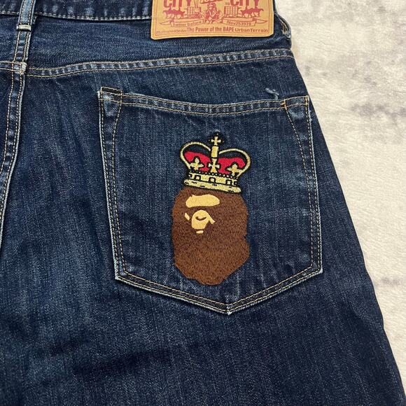 Authentic Bape 2000’s Crown Jorts 34 - Picture 2 of 6